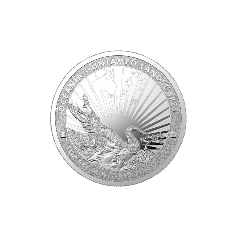 Stříbrná mince 1 Oz Untamed Landscapes Krokodýl 2024