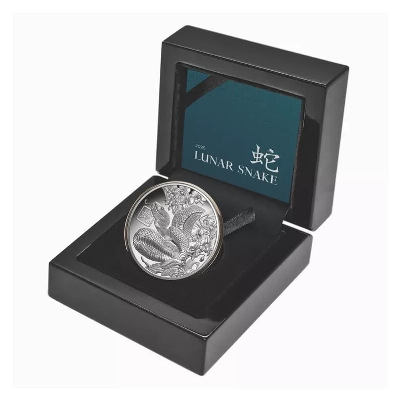 Stříbrná mince 1 Oz Lunar Snake 2025 Proof
