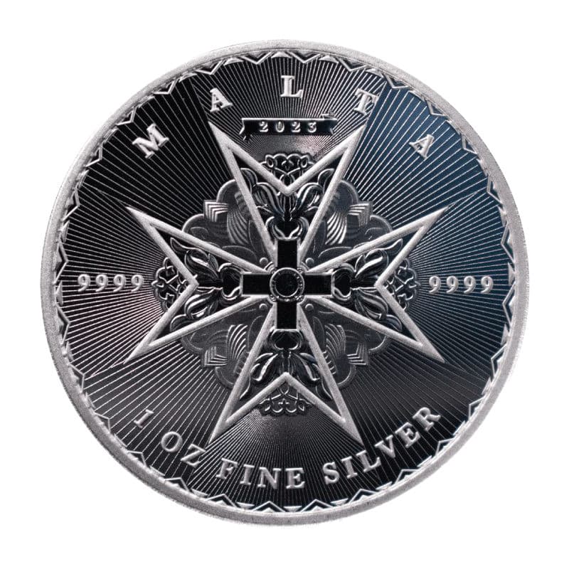 Stříbrná mince 1 Oz Maltese cross 2023 (Maltézský Kříž)