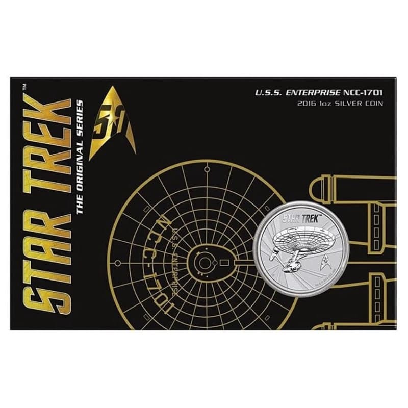 Stříbrná mince 1 Oz Star Trek U.S.S. Enterprise 2016