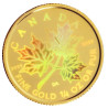 Zlatá mince 1/4 Oz Maple Leaf 2001 Holografická