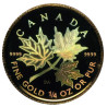 Zlatá mince 1/4 Oz Maple Leaf 2001 Holografická
