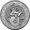 Stříbrná mince 2 Oz The Queens Beasts White Lion of Mortimer 2020