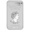 Stříbrná mince ve tvaru slitku 1 Oz Rectangular Dragon 2023