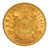 Zlatá mince 20 Frank Francie Napoleon III různé roky (1852-1870)