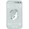 Stříbrná mince ve tvaru slitku 1 Oz Rectangular Dragon 2018