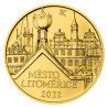 Zlatá mince 5000 Kč 1/2 Oz Městská památková rezervace Litoměřice 2022 BK