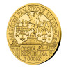 Zlatá mince 5000 Kč 1/2 Oz Městská památková rezervace Litoměřice 2022 Proof