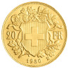 Zlatá mince 20 Frank Helvetia Vreneli různé roky (1883-1949)