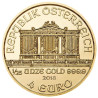 Zlatá mince 1/25 Oz Wiener Philharmoniker různé roky