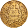Zlatá mince 20 Frank Francie Ceres různé roky (1848-1852)