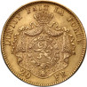 Zlatá mince 20 Frank Belgie Leopold II různé roky (1867 -1882)