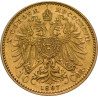 Zlatá mince 10 Korun Františka Josefa I. různé roky (1892-1911)